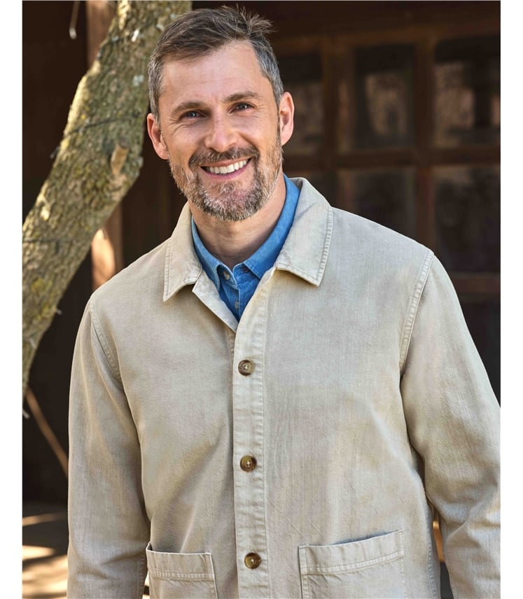 Lässige gewebte Jacke