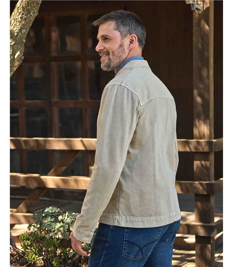 Lässige gewebte Jacke