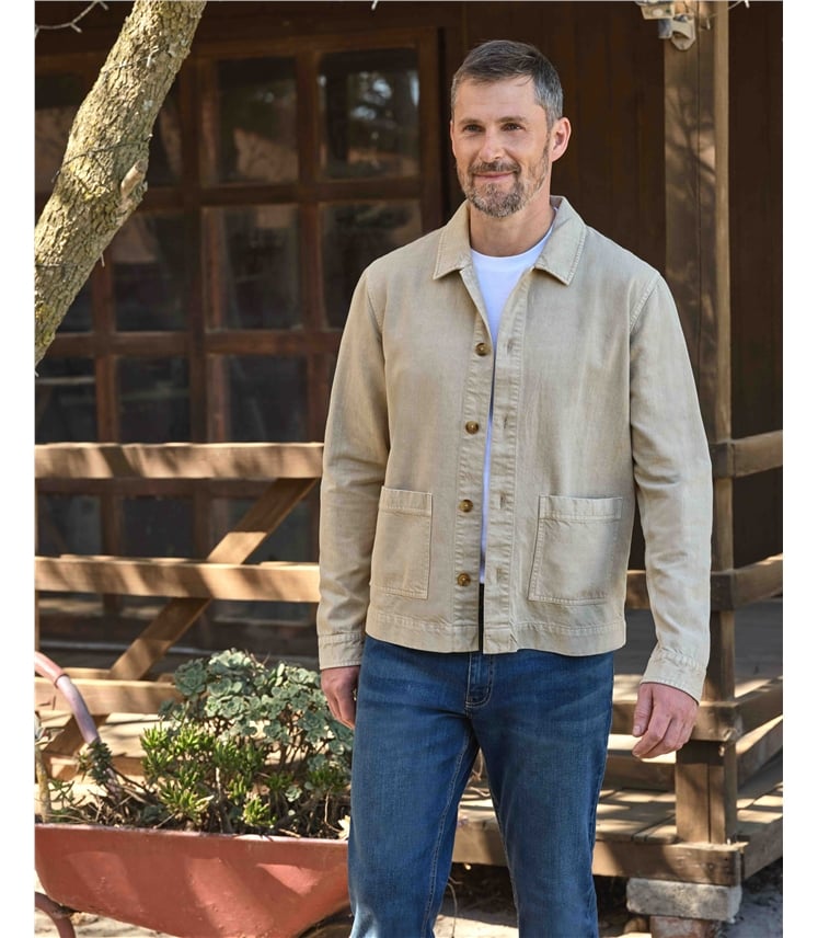 Lässige gewebte Jacke