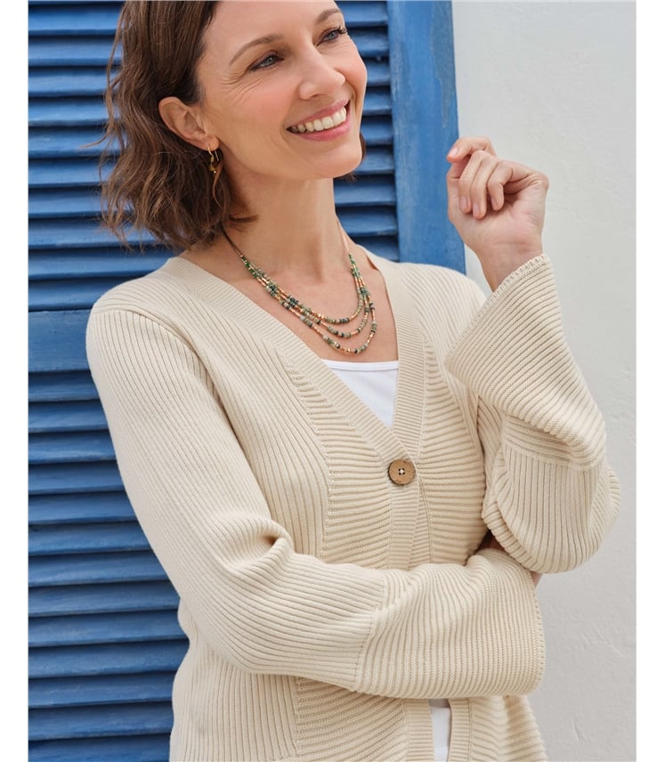 One Buttoned Relaxed Cardigan