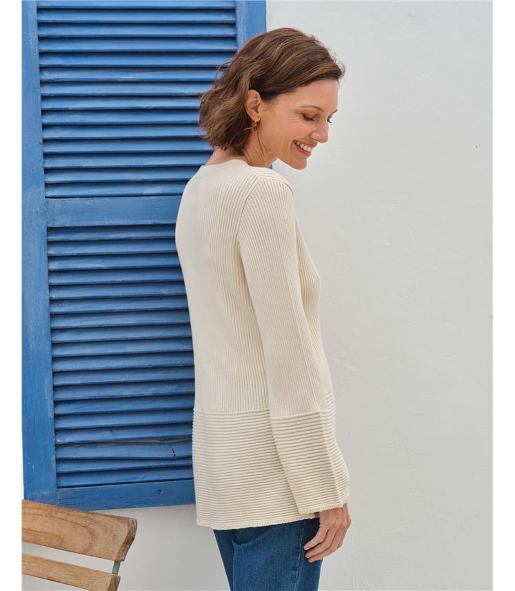 Strickjacke mit Knopfverschluss