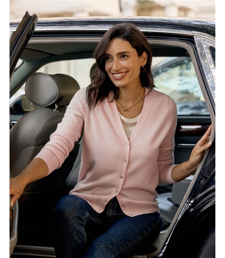 Cashmere V Neck Cardigan