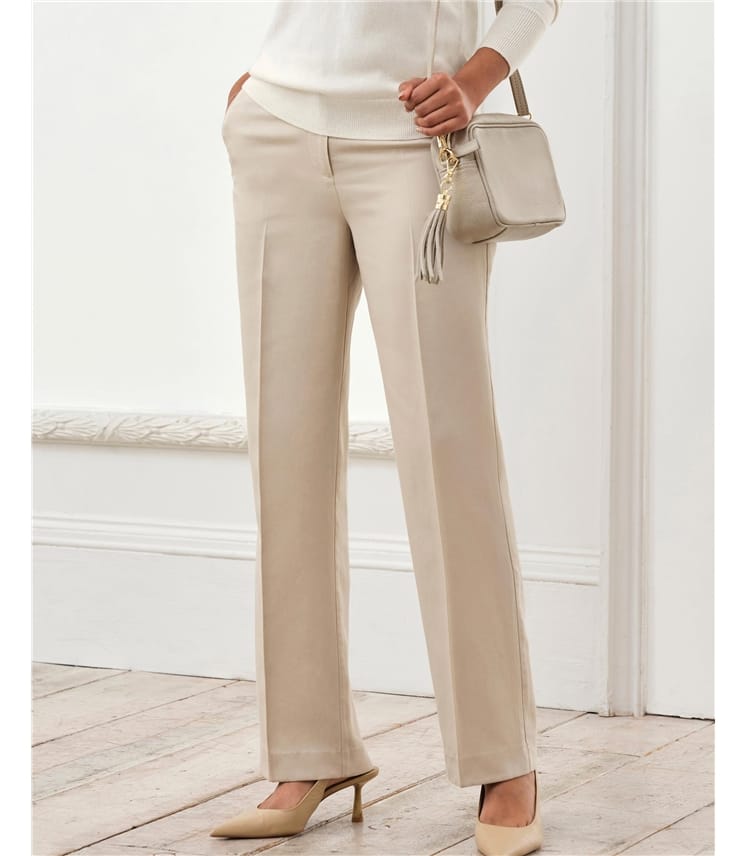 Tencel Wide Leg Trouser