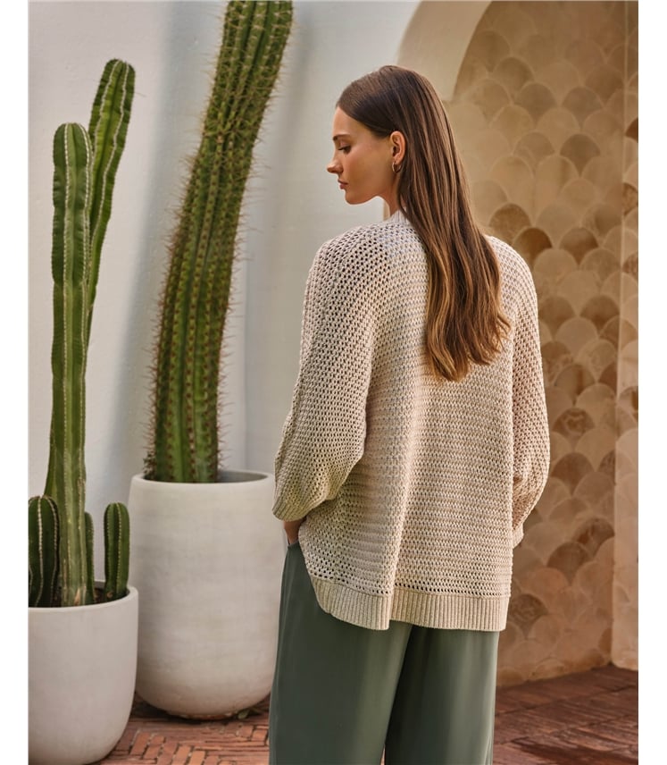 Cotton Edge To Edge Cardigan