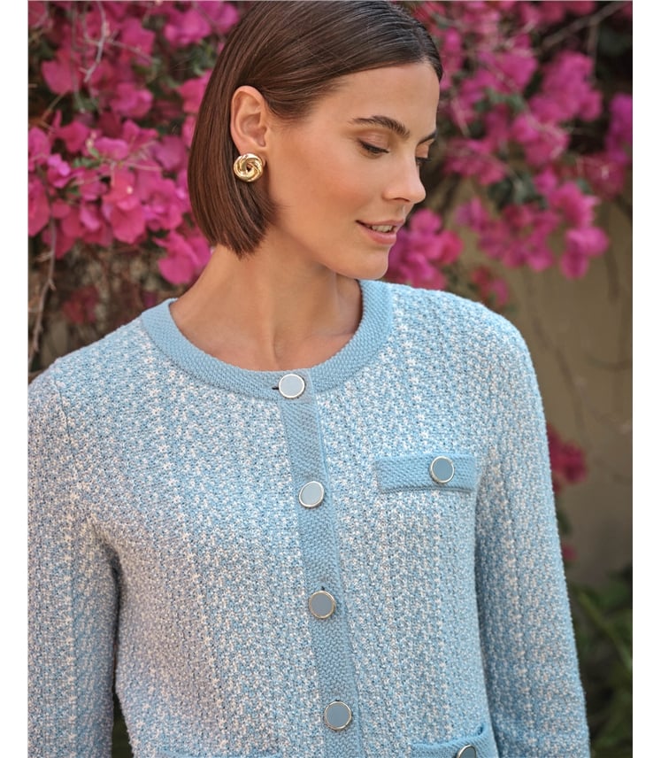 Cotton Tweedy Cardigan