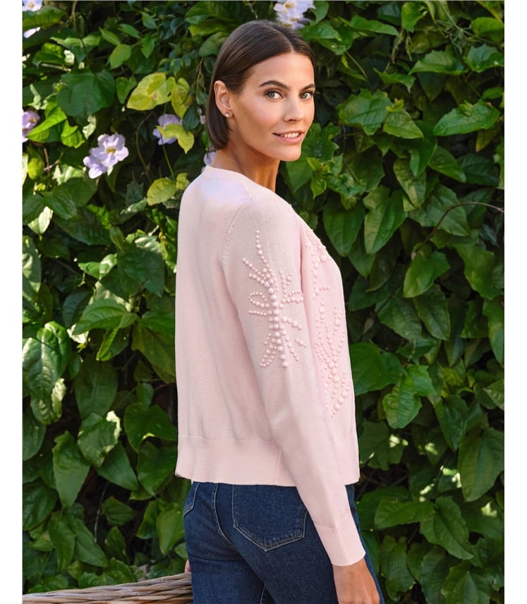 Cotton Hand Beaded Cardigan