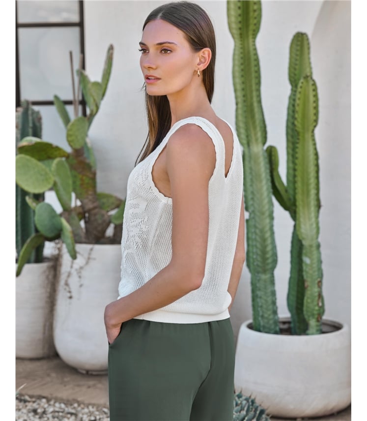 Cotton Lace Vest