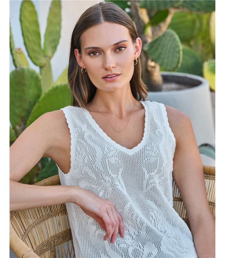 Cotton Lace Vest