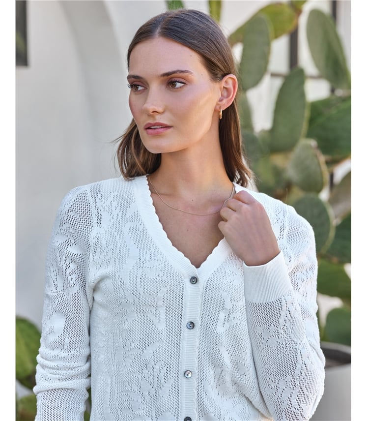 Cotton Lace Cardigan