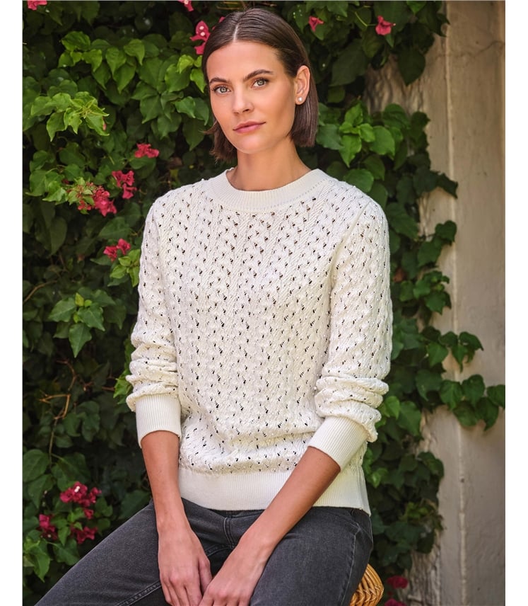 Cotton Pearl Sweater