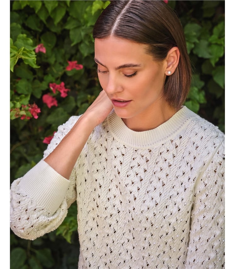 Cotton Pearl Sweater