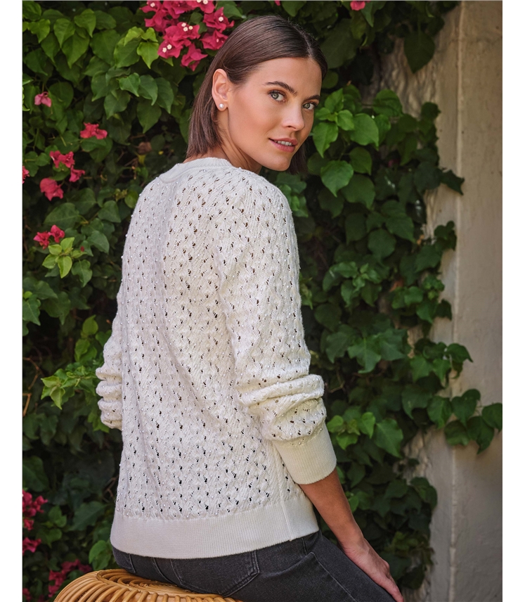 Cotton Pearl Sweater