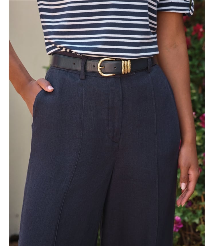 Pure Linen Wide Leg Trouser