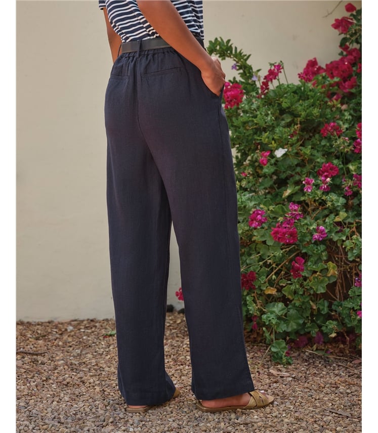Pure Linen Wide Leg Trouser