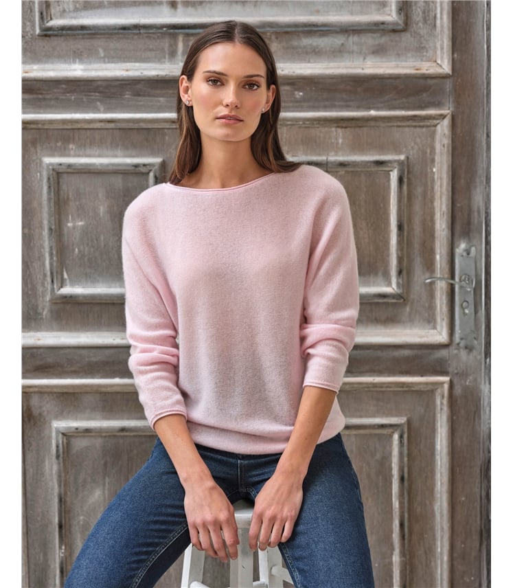 Gassato Cashmere 3/4 Sleeve Sweater