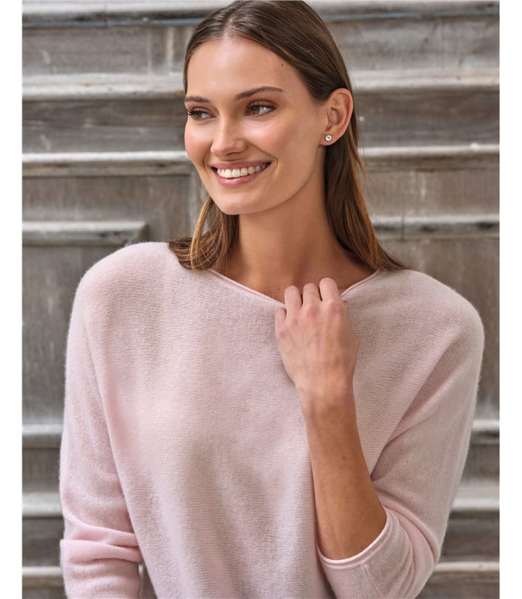 Gassato Cashmere 3/4 Sleeve Sweater
