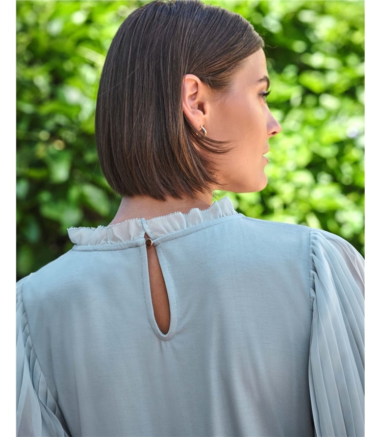 Pleat Sleeve Top