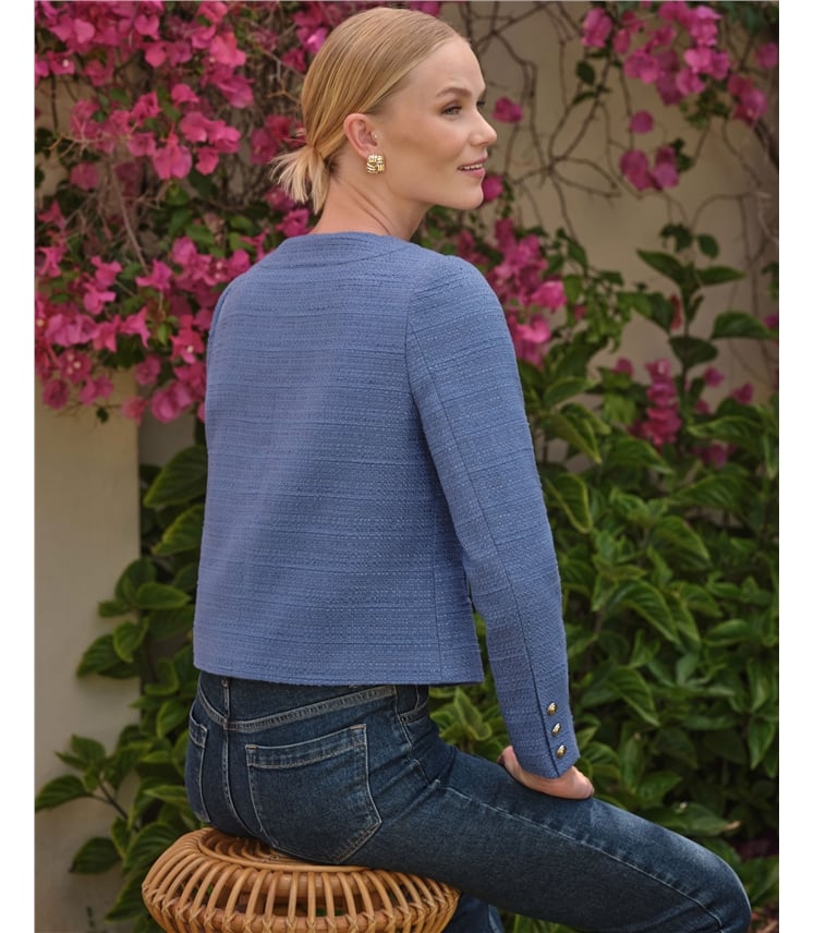 Boucle Collarless Jacket