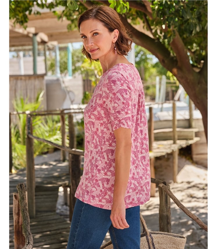 Gathered Sleeve Swing Top
