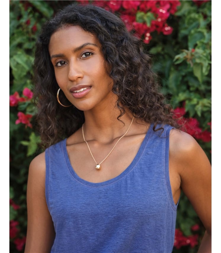 Luxury Linen Jersey Vest LWK17