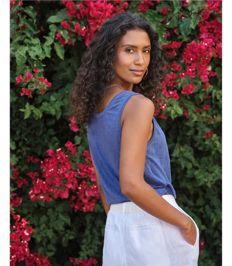 Luxury Linen Jersey Vest LWK17