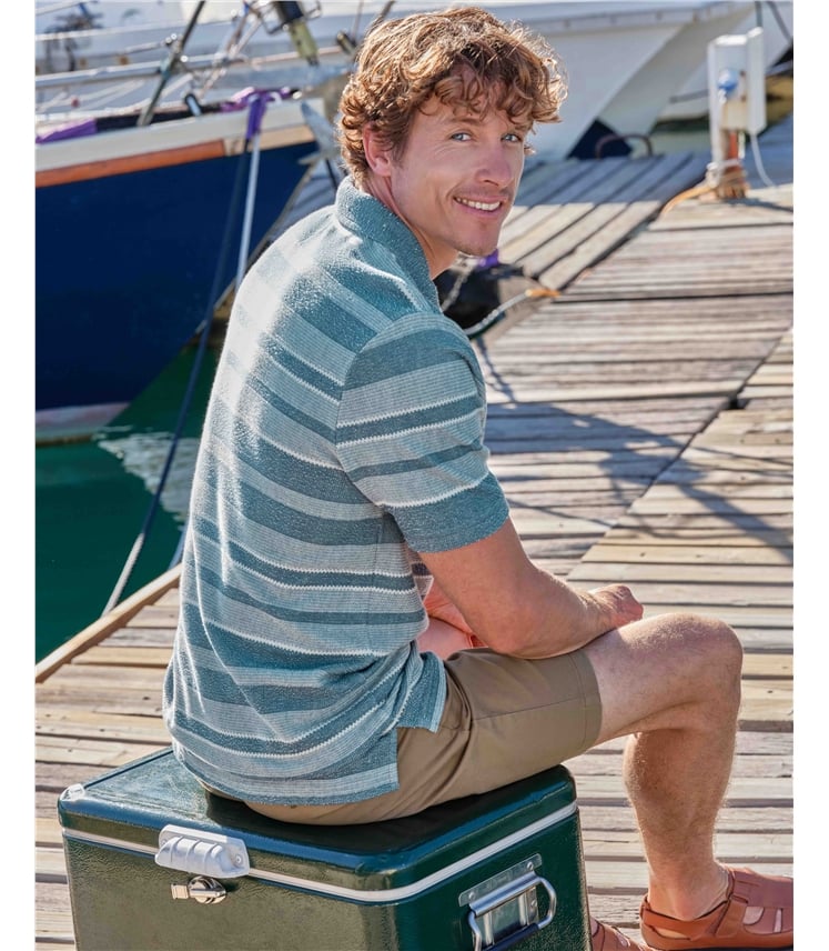 Textured Jacquard Polo Shirt