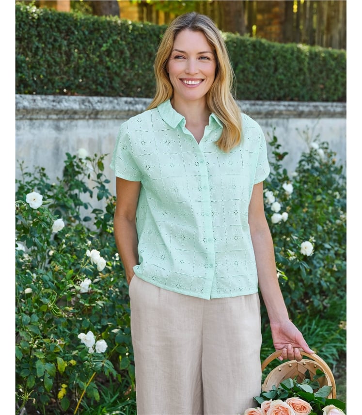 Patchwork Broderie Blouse