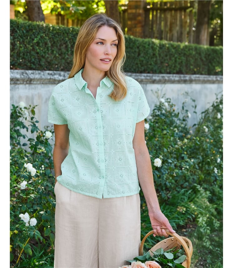 Patchwork Broderie Blouse