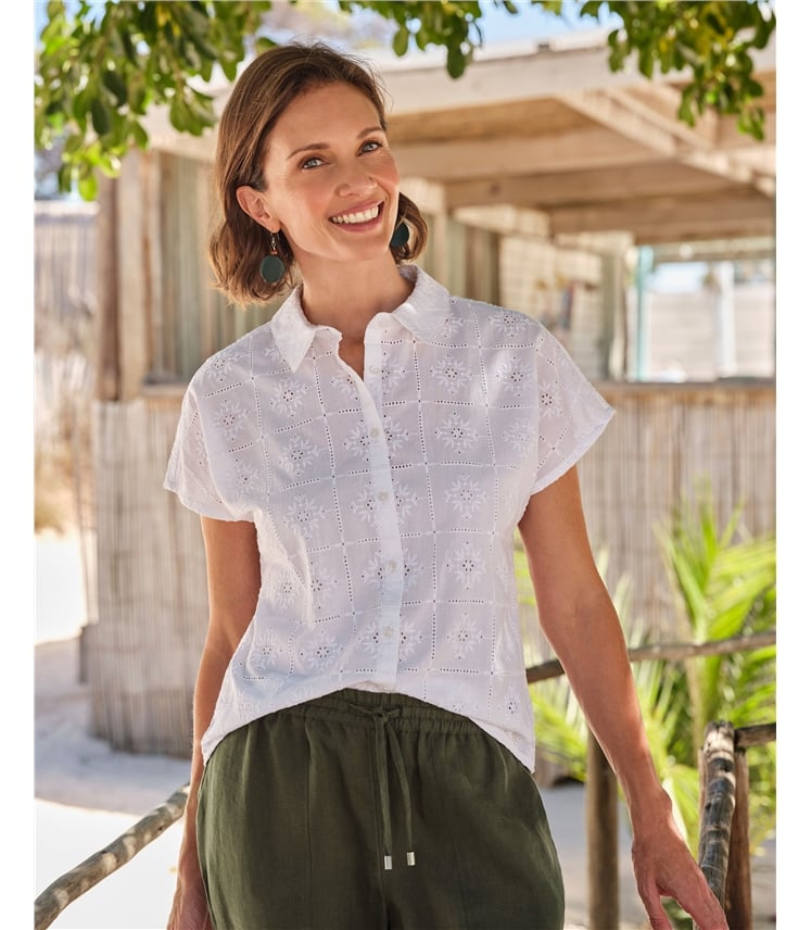 Patchwork Broderie Blouse