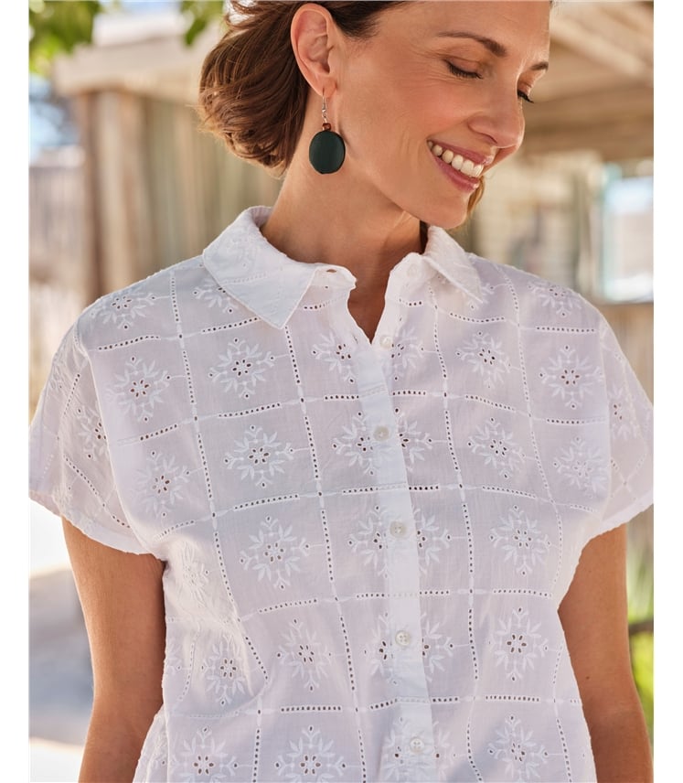 Patchwork Broderie Blouse