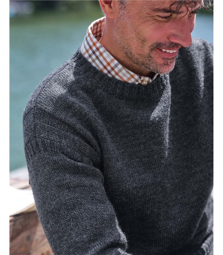 100% Pure Wool Knitted Guernsey Jumper