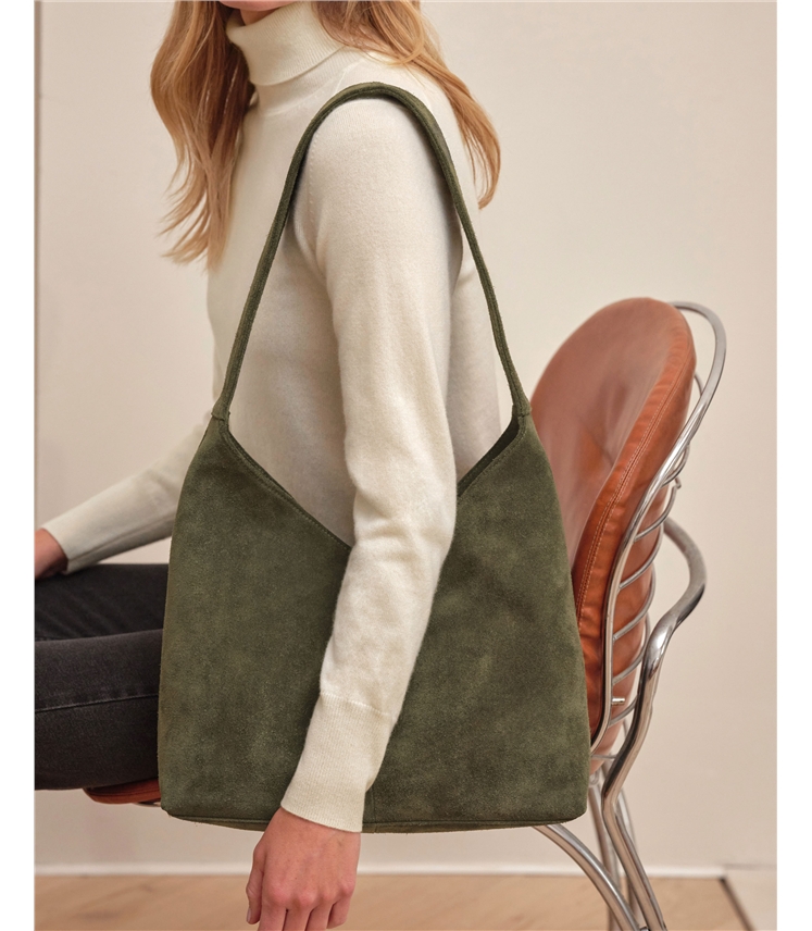 Suede Hobo Bag