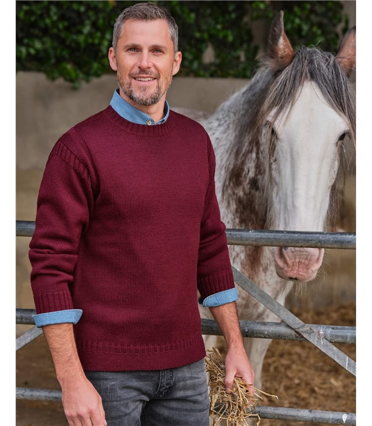 100% Pure Wool Knitted Guernsey Jumper