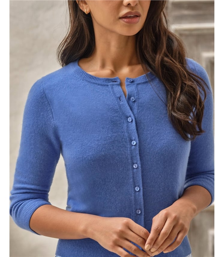 Cashmere Cropped Cardigan