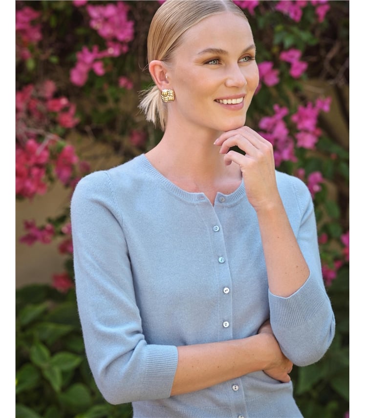 Cashmere Cropped Cardigan
