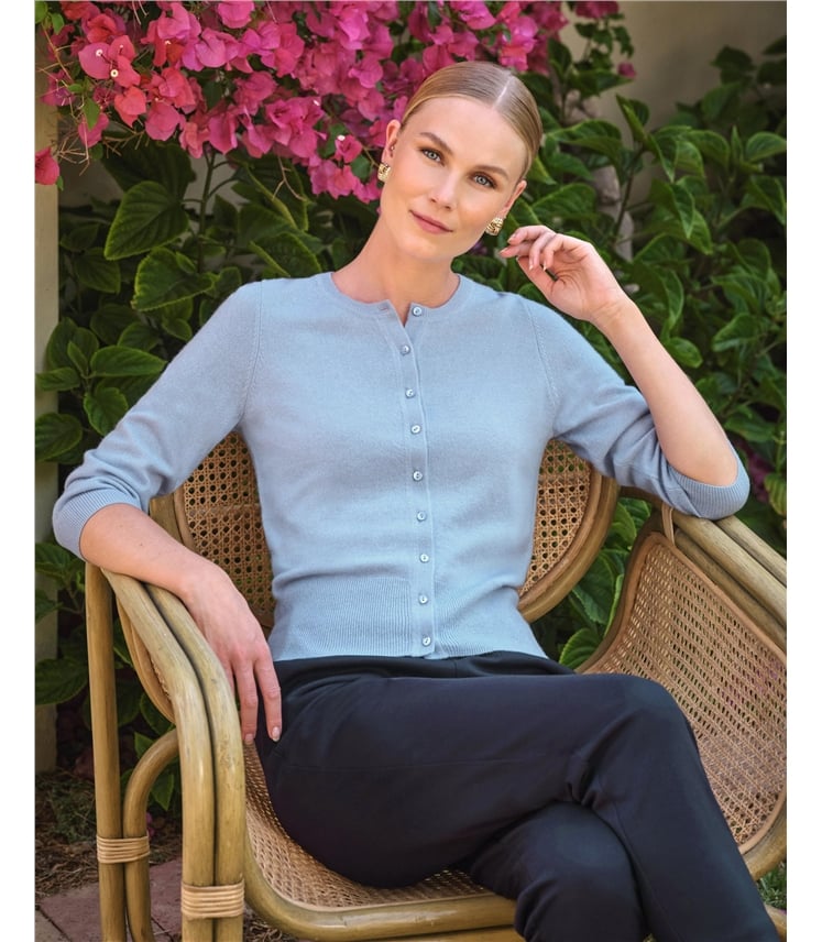 Cashmere Cropped Cardigan