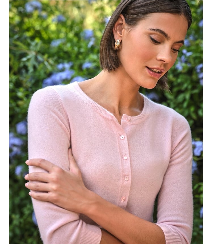 Cashmere Cropped Cardigan