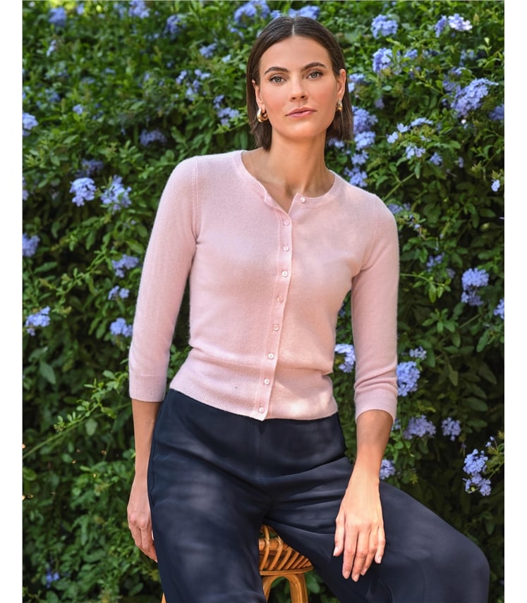 Cashmere Cropped Cardigan