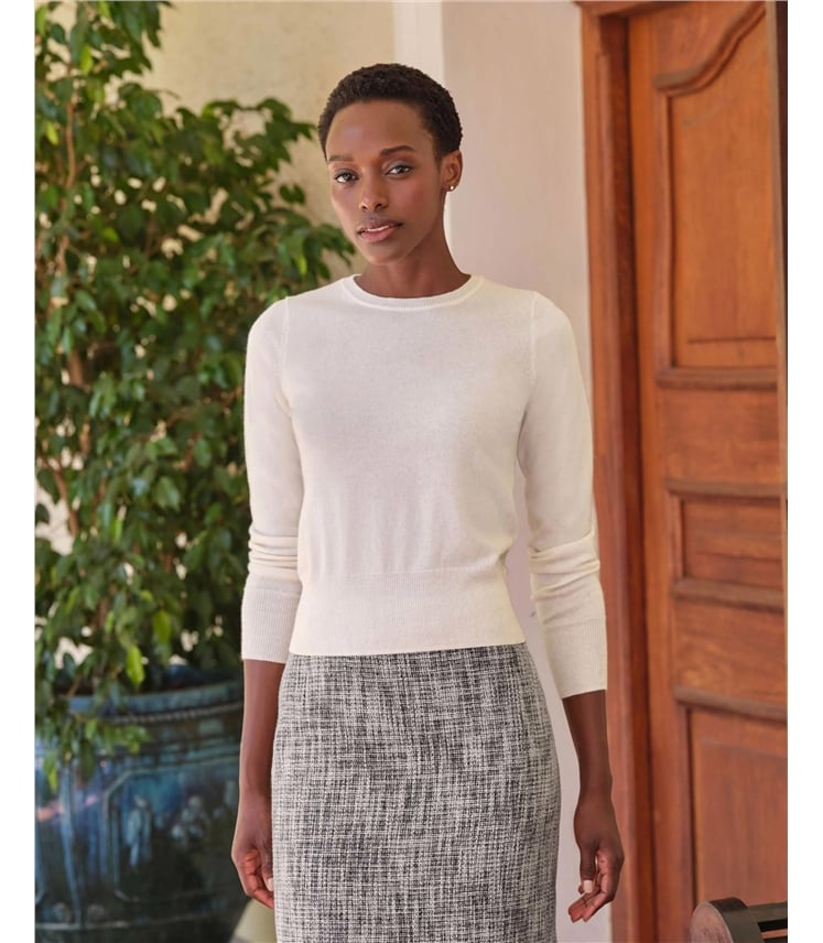 Cashmere Cropped Sweater