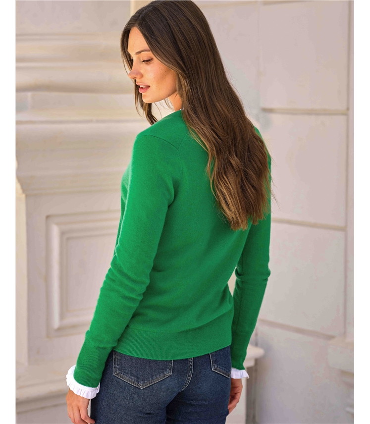 Cashmere V Neck Cardigan