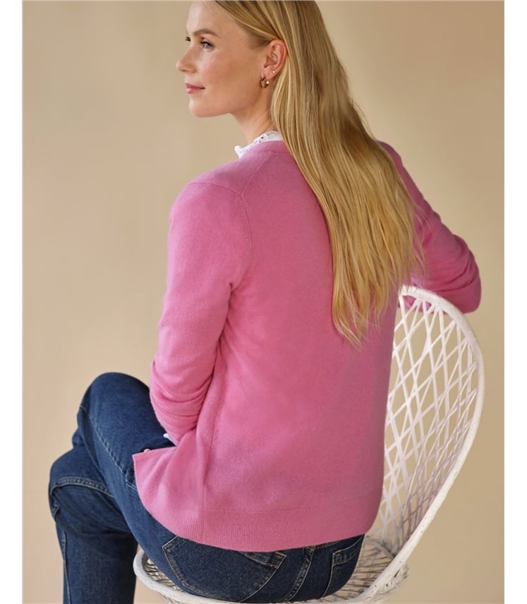 Cashmere V Neck Cardigan