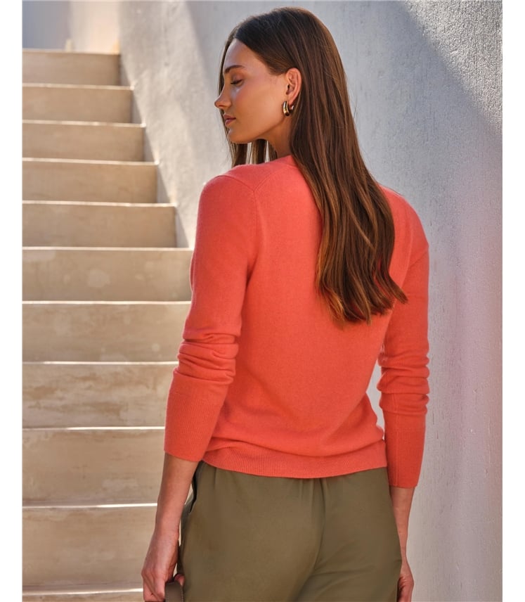 Cashmere V Neck Cardigan