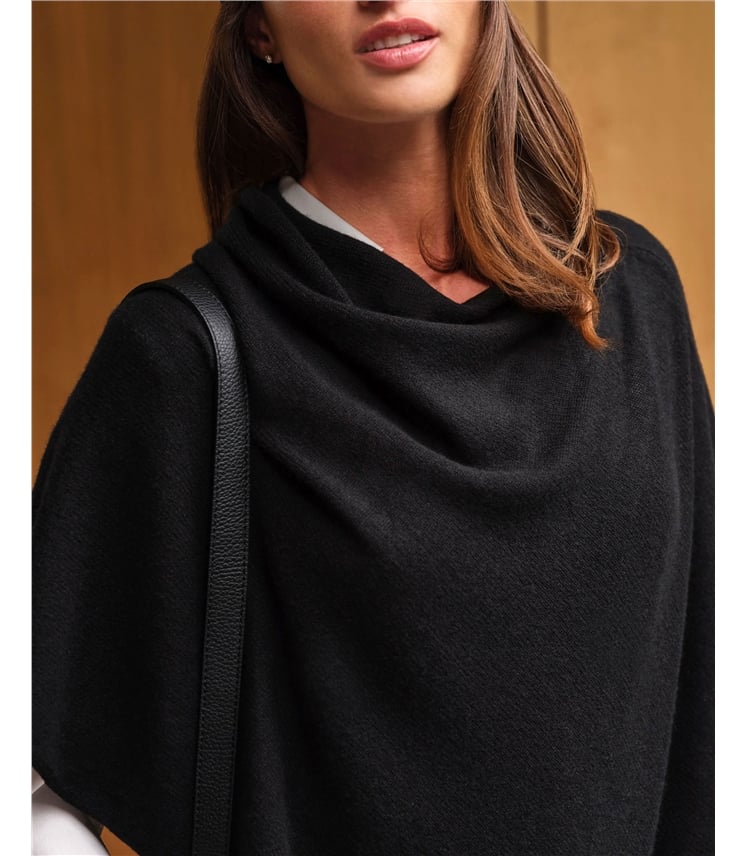 Organic Cashmere Gassato Poncho