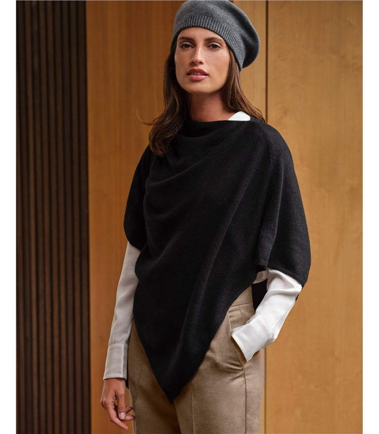 Organic Cashmere Gassato Poncho