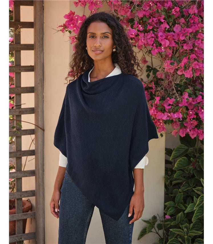 Organic Cashmere Gassato Poncho