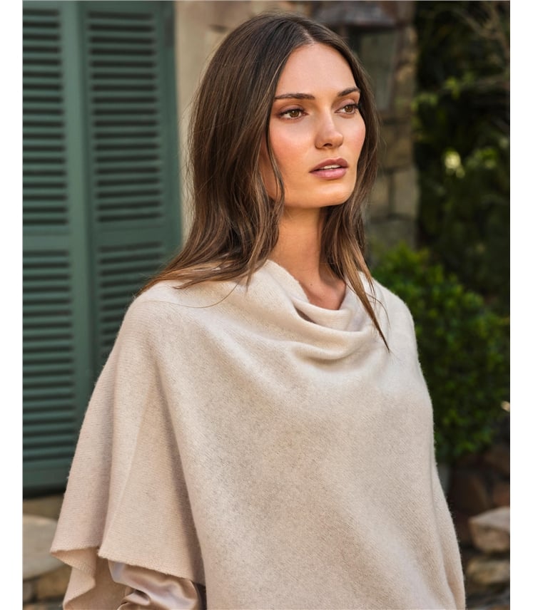 Organic Cashmere Gassato Poncho