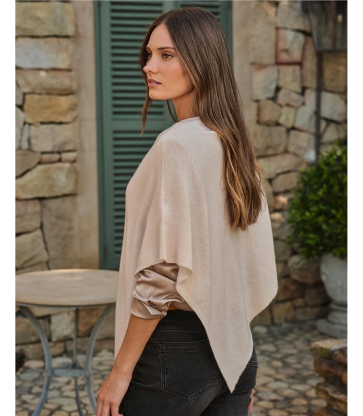Organic Cashmere Gassato Poncho