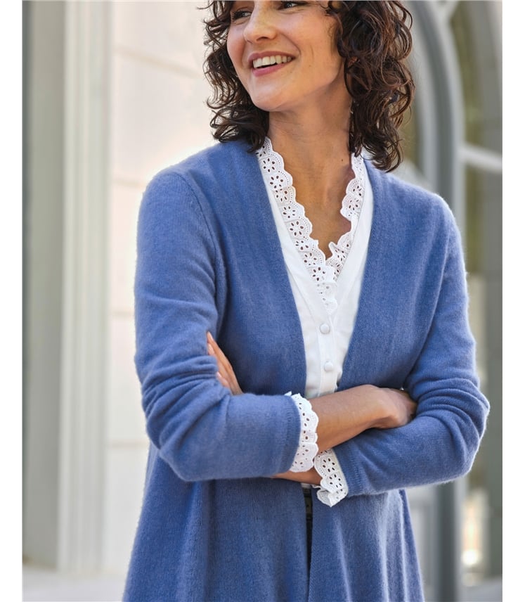 Gassato Lightweight Cashmere Swing Cardigan