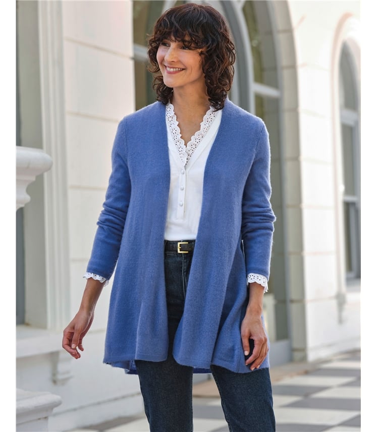 Gassato Lightweight Cashmere Swing Cardigan