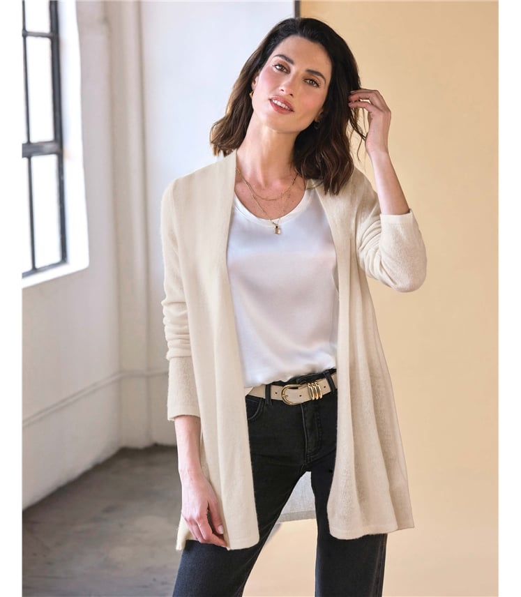 Gassato Lightweight Cashmere Swing Cardigan
